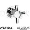 Cifial 32218TB U Techno X300 Wall Stop Valve Spare Parts